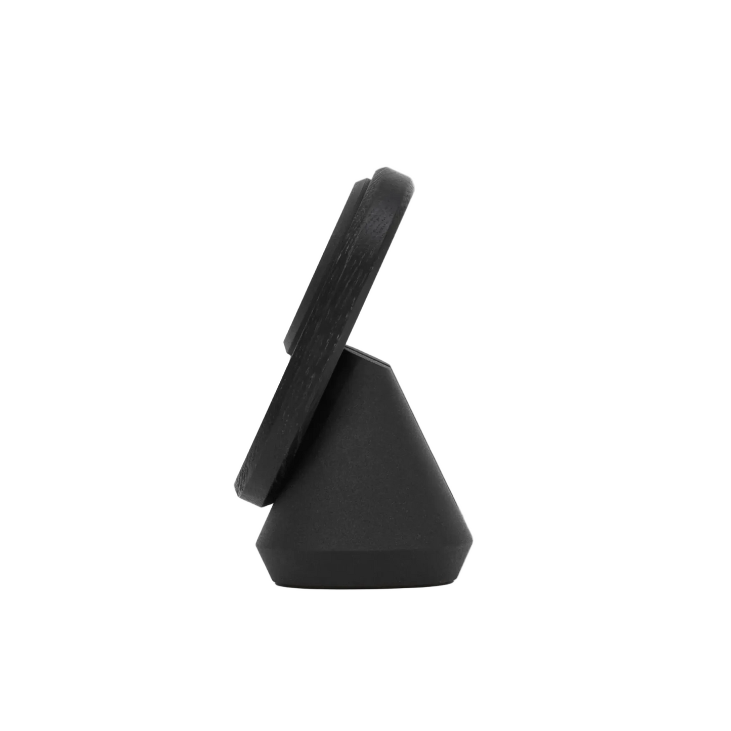 MagSafe iPhone Stand | Solid Black Walnut & Steel