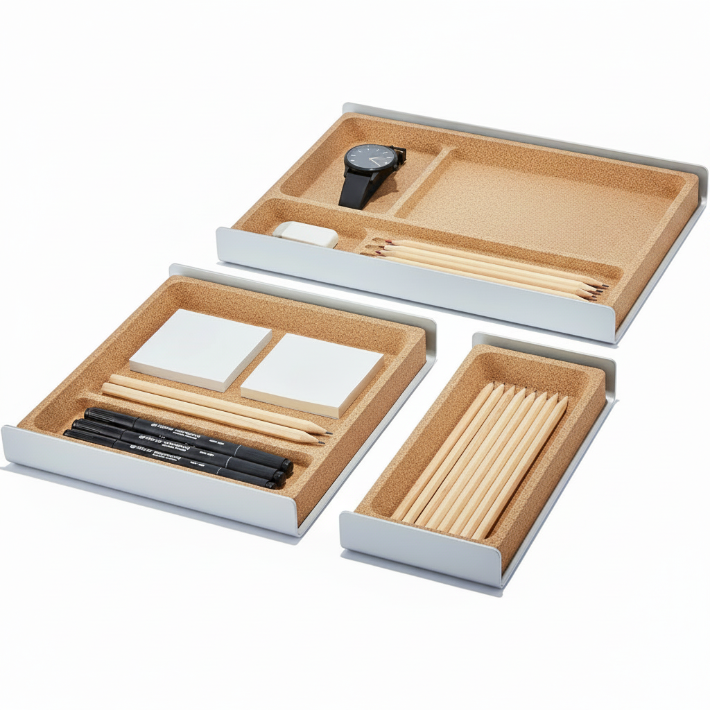 Desk Tray | Light / Natural Cork