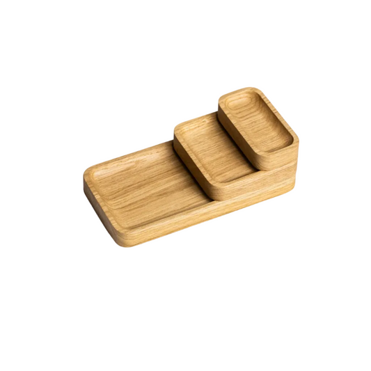 Catchall Tray Mini | Solid Oak Desktop Organizer