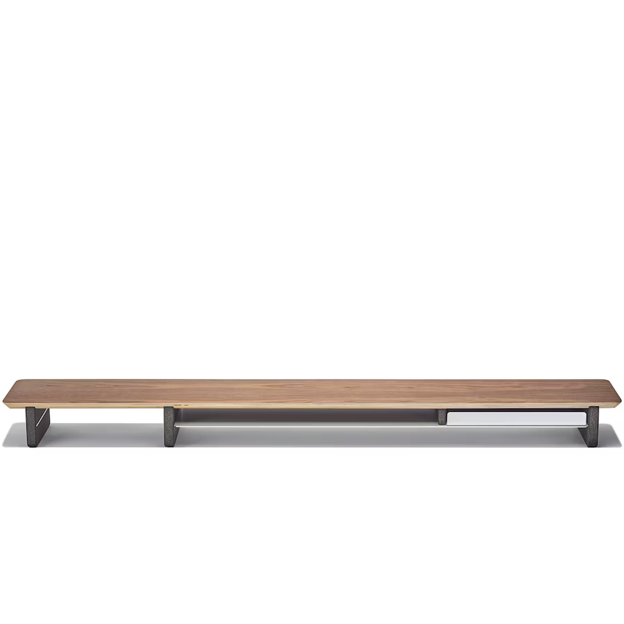 Walnut Plywood Desk Shelf | Modular Ergonomic Monitor Riser