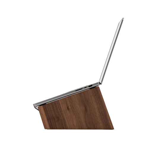 Solid Walnut Laptop Stand | Handcrafted Ergonomic Riser (Medium/Large)