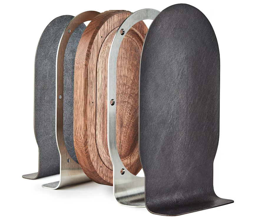 Walnut Headphone Stand | Solid American Walnut & Steel Display