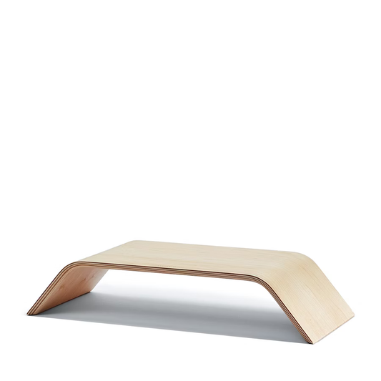 Maple Monitor Stand | Ergonomic Molded Plywood Display Riser
