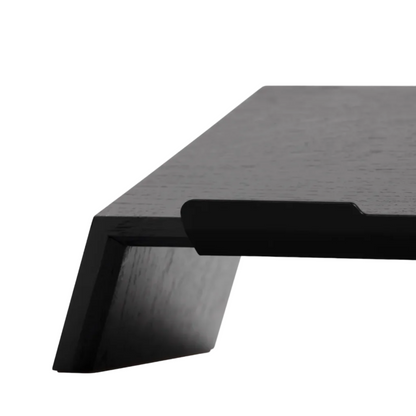 Solid Black Walnut Laptop Stand | Handcrafted Ergonomic Riser (Medium/Large)