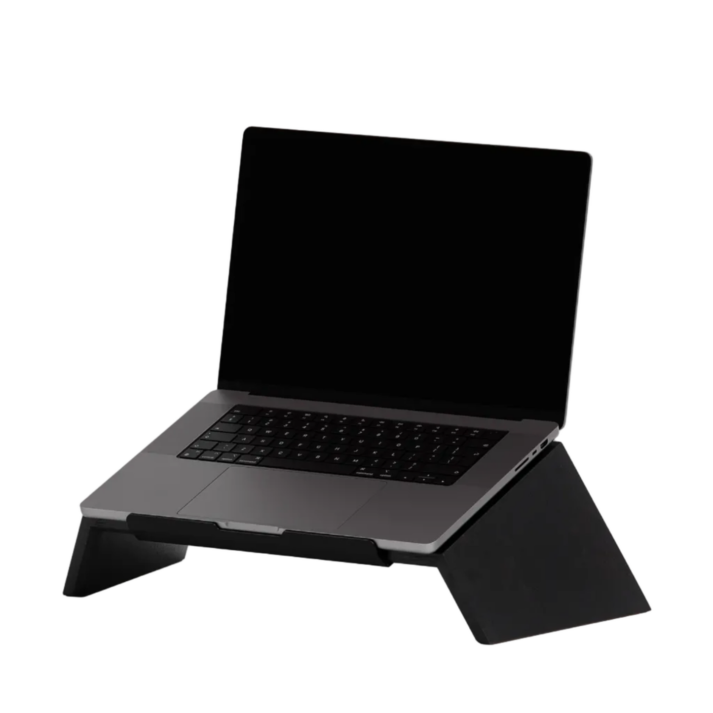 Solid Black Walnut Laptop Stand | Handcrafted Ergonomic Riser (Medium/Large)