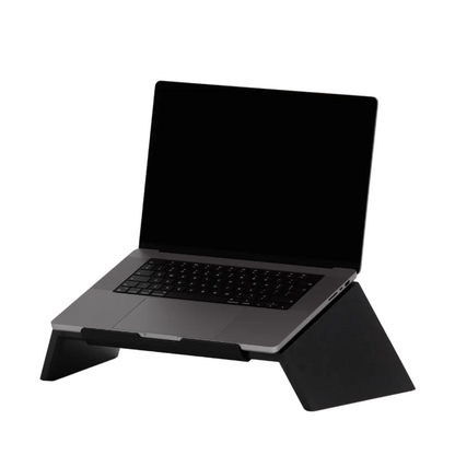 Solid Black Walnut Laptop Stand | Handcrafted Ergonomic Riser (Medium/Large)