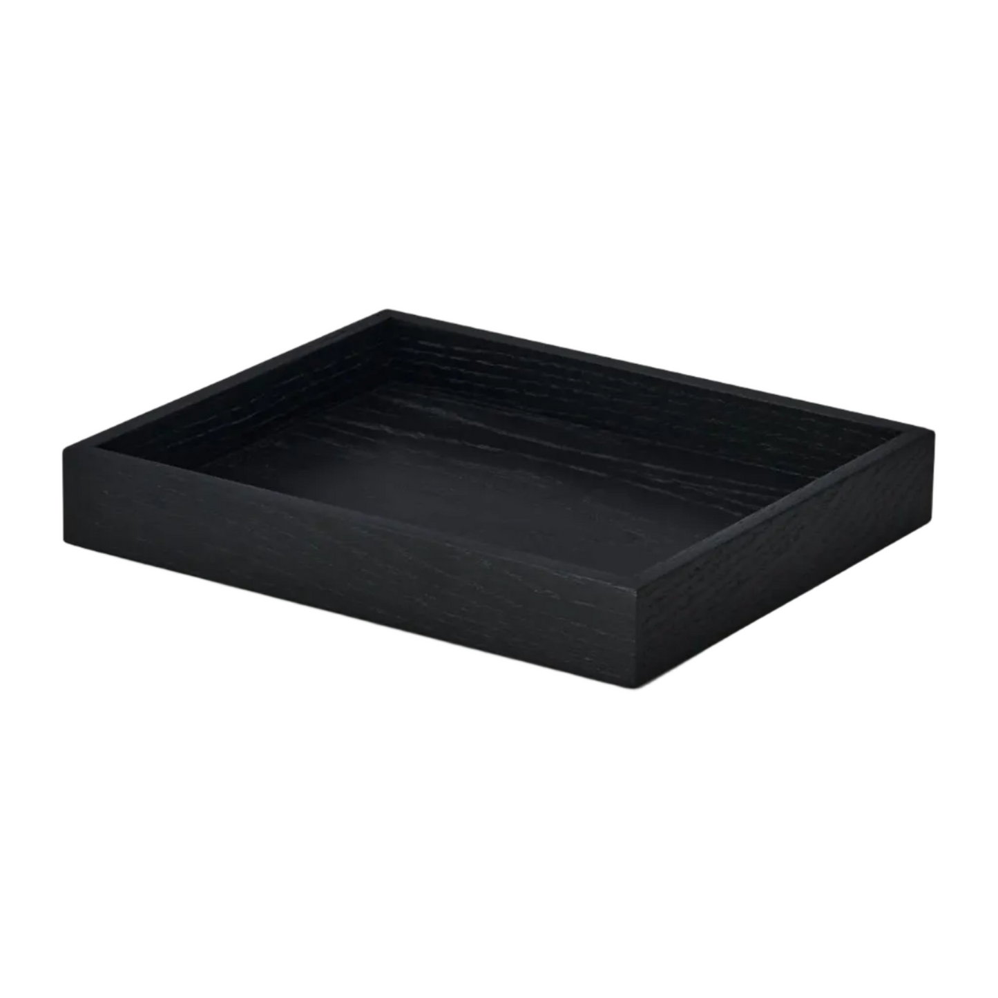 Valet Tray | Solid Black Walnut Organizational Caddy
