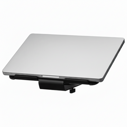 Desk Shelf Laptop Mount | Minimalist Space-Saving Riser (Medium/Large Black)