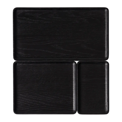 Wooden Catchall Tray | Solid Black Walnut Modular Organizer