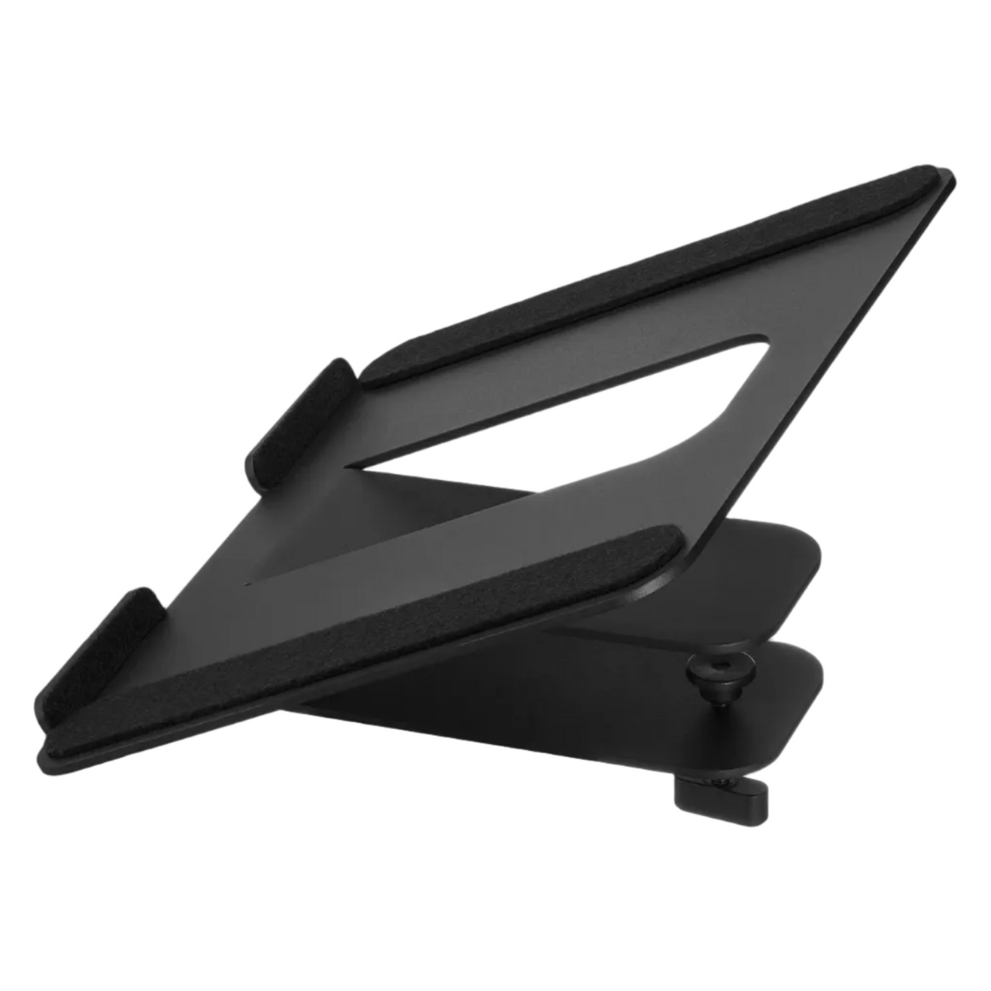 Desk Shelf Laptop Mount | Minimalist Space-Saving Riser (Medium/Large Black)