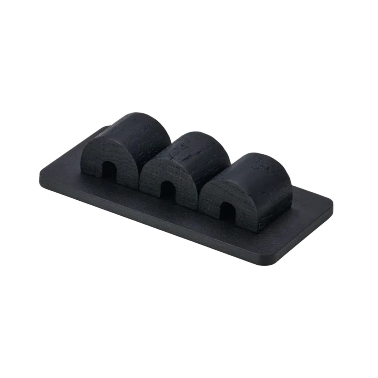 Magnetic Cable Organizer | Solid Black Walnut (Black / White Edition)