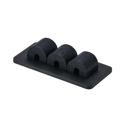 Magnetic Cable Organizer | Solid Black Walnut (Black / White Edition)