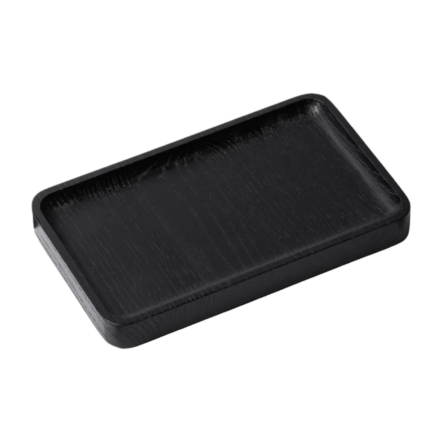 Wooden Catchall Tray | Solid Black Walnut Modular Organizer
