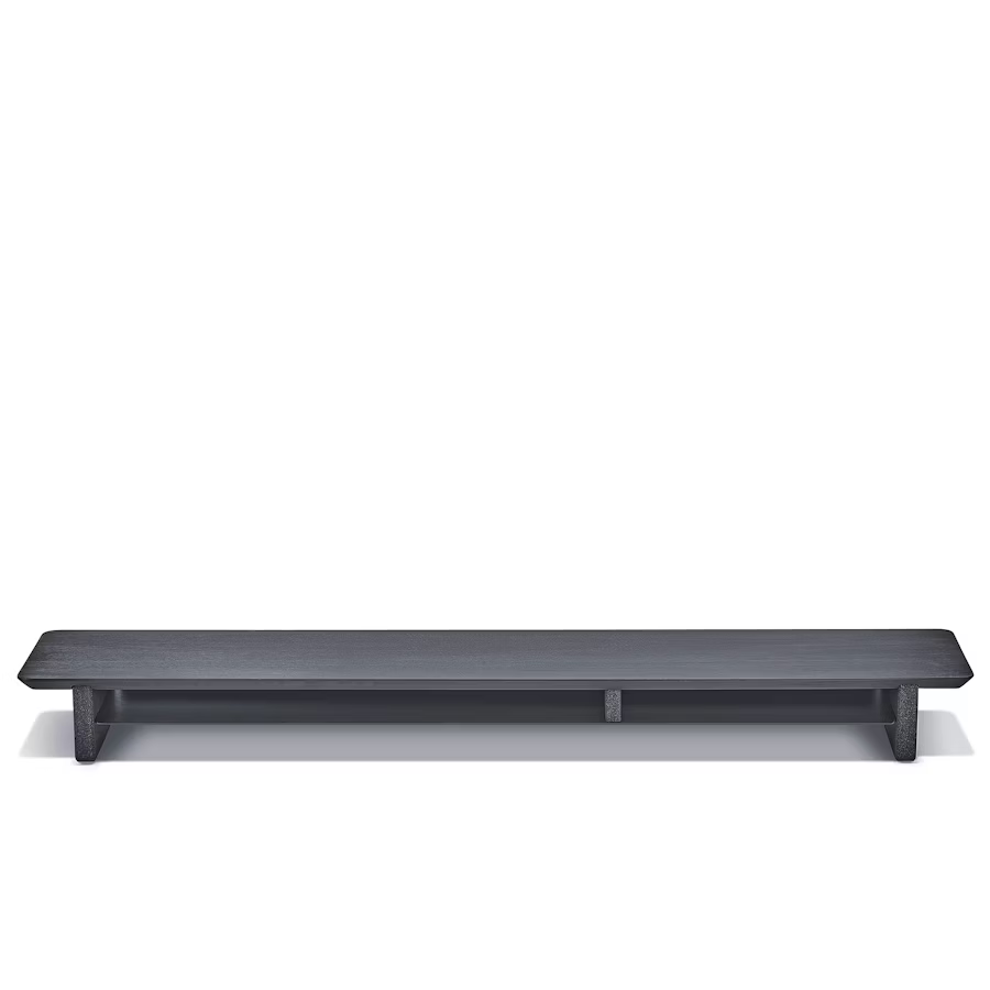 Blackened Walnut Desk Shelf | Modular Ergonomic Monitor Riser & Organizer