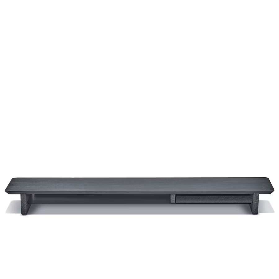 Blackened Walnut Desk Shelf | Modular Ergonomic Monitor Riser & Organizer