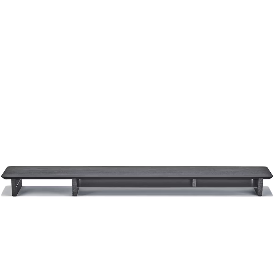 Blackened Walnut Desk Shelf | Modular Ergonomic Monitor Riser & Organizer