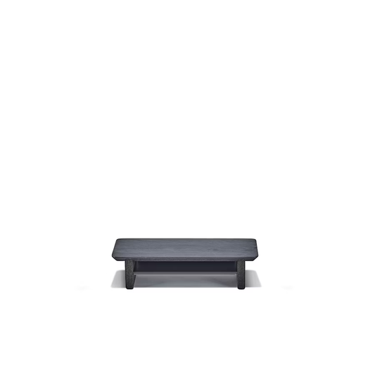Blackened Walnut Desk Shelf | Modular Ergonomic Monitor Riser & Organizer