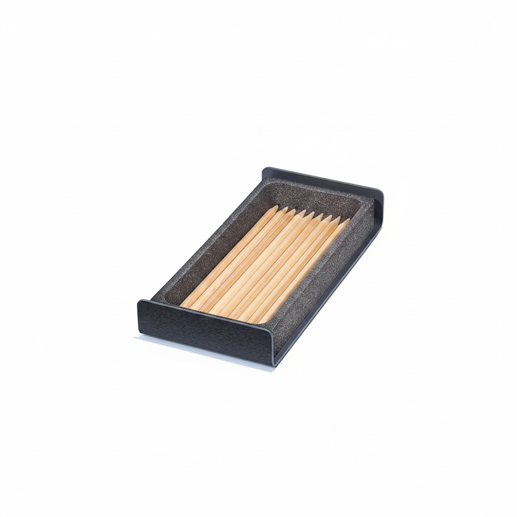 Desk Tray | Black / Natural Cork