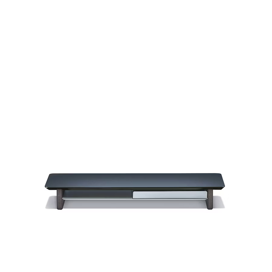 Matte Black Desk Shelf | Modular Ergonomic Monitor Riser & Organizer