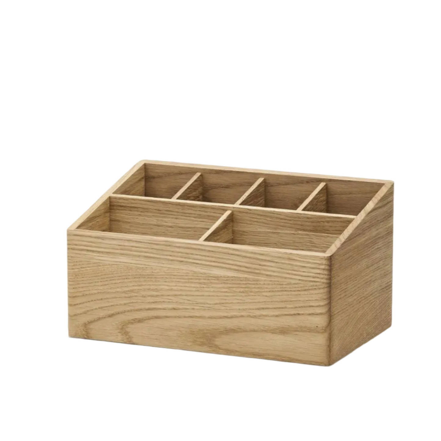 Desk Organizer | Solid Wood Multi-Compartment Stationery Caddy