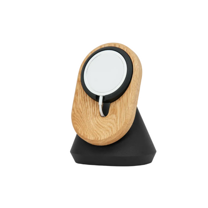 MagSafe iPhone Stand | Solid Oak & Stee