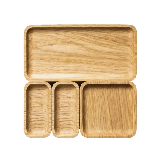 Catchall Tray Mini | Solid Oak Desktop Organizer