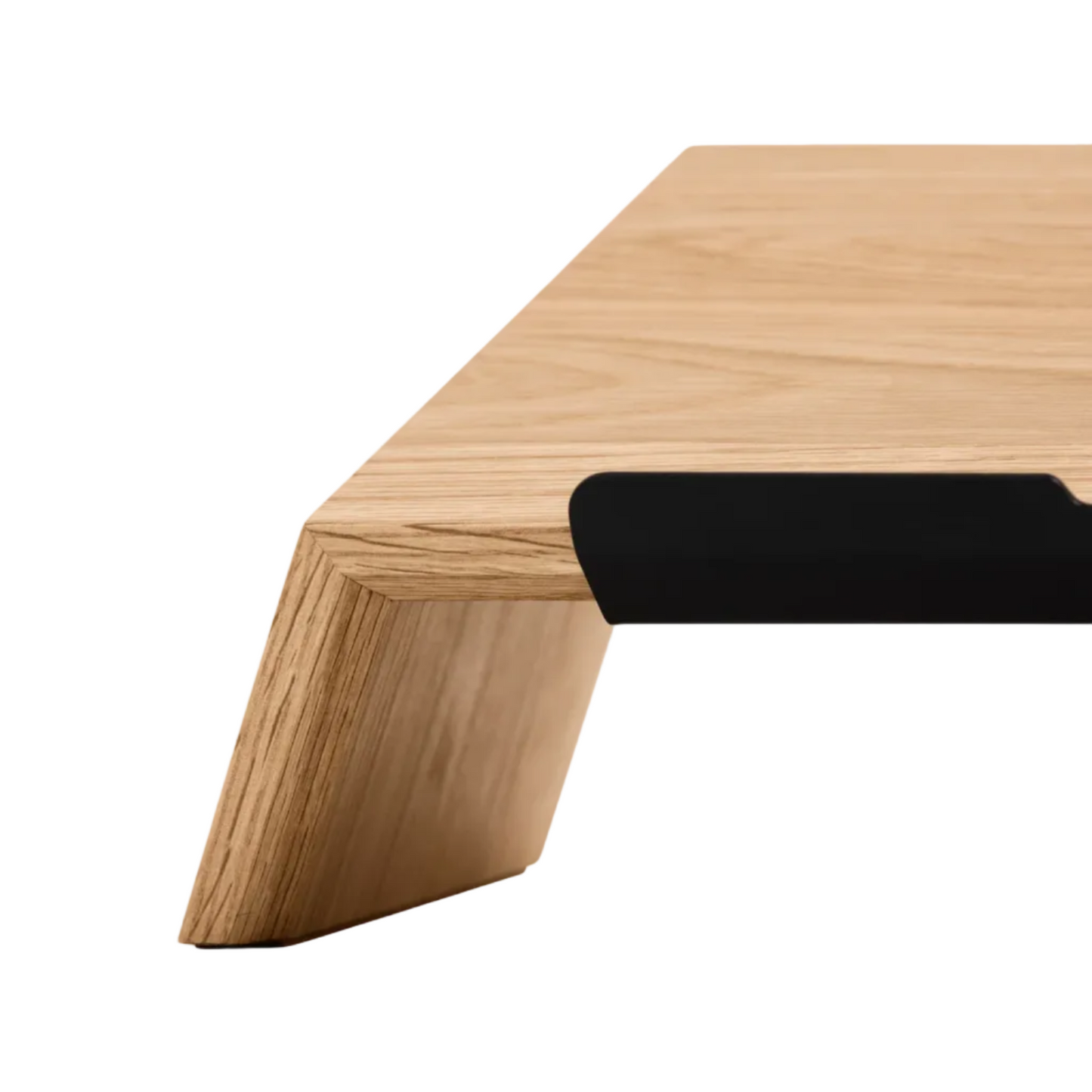 Solid Wood Laptop Stand | Handcrafted Ergonomic Riser (Oak Medium / Oak Large)