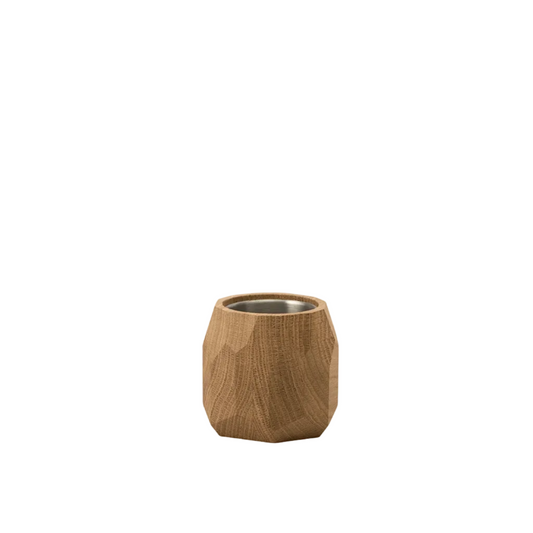 Geometric Pen Pot | Solid Wood Desktop Stationery Holder