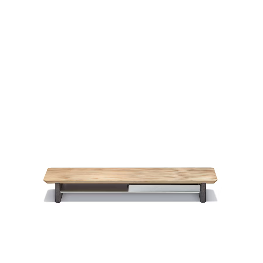 Oak Plywood Desk Shelf | Modular Ergonomic Monitor Riser