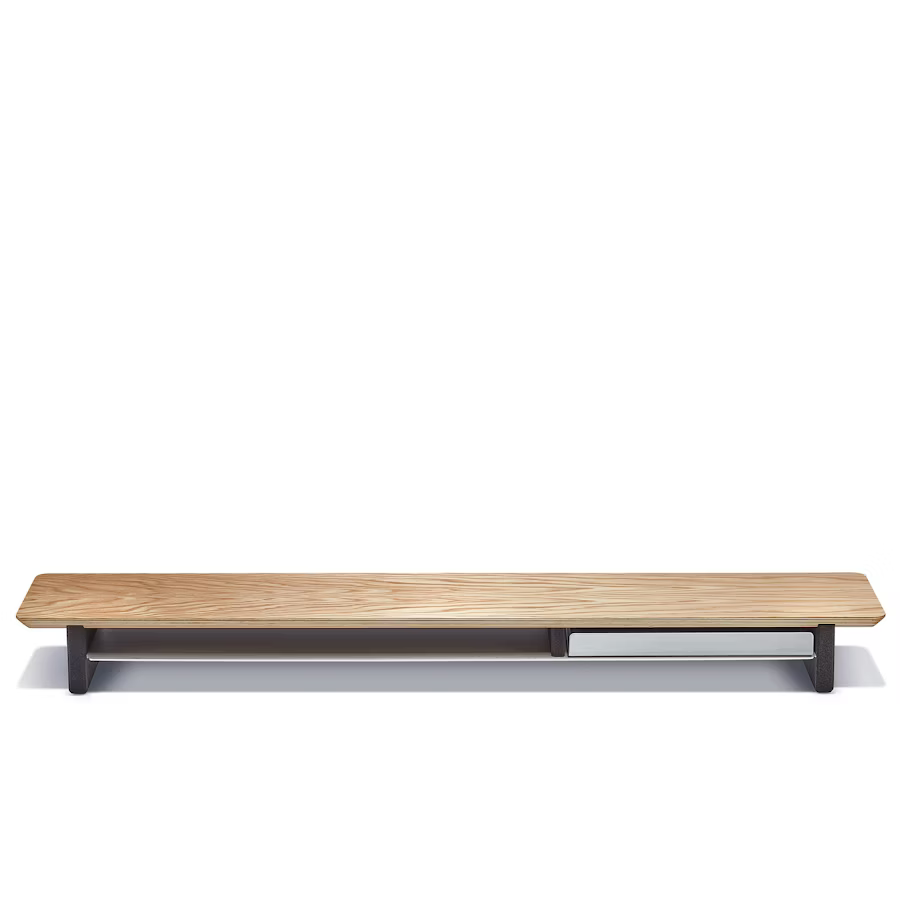 Oak Plywood Desk Shelf | Modular Ergonomic Monitor Riser