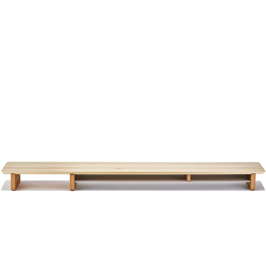 Solid Maple Desk Shelf | Modular Ergonomic Monitor Riser