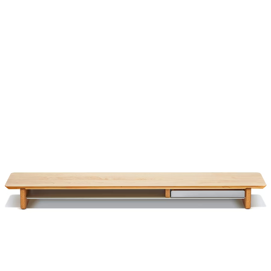 Solid Maple Desk Shelf | Modular Ergonomic Monitor Riser