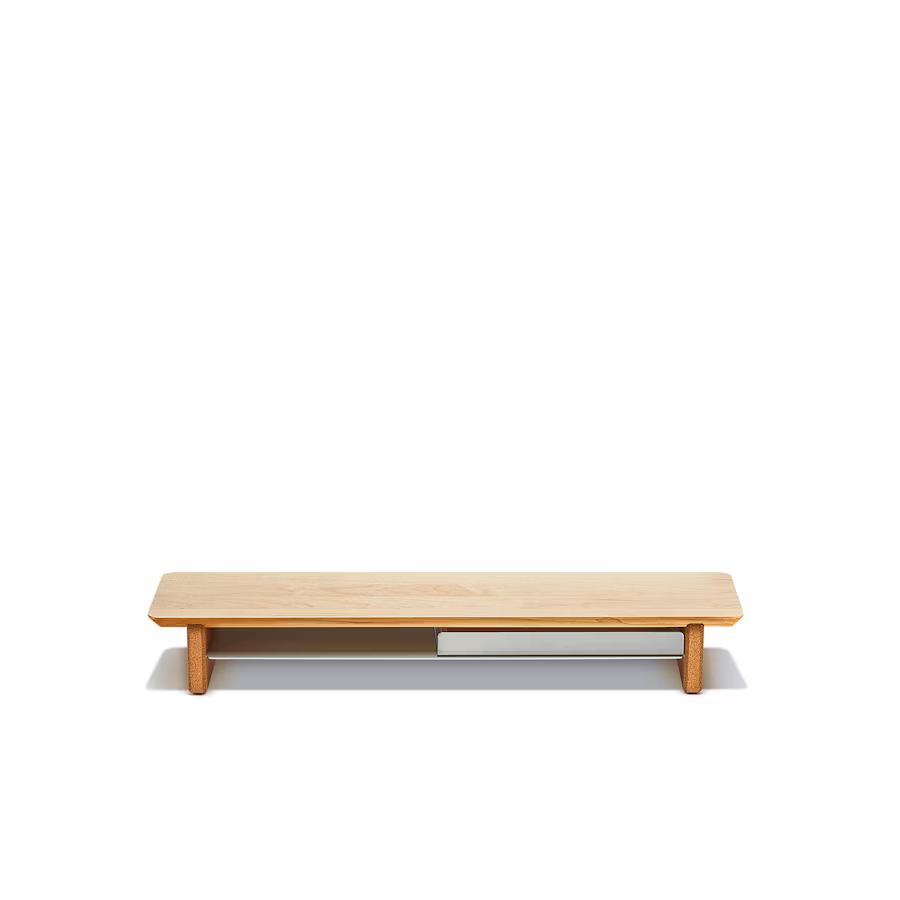 Solid Maple Desk Shelf | Modular Ergonomic Monitor Riser