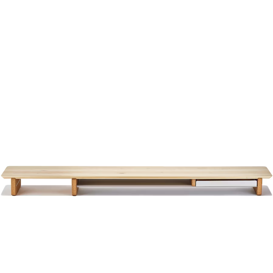 Solid Maple Desk Shelf | Modular Ergonomic Monitor Riser