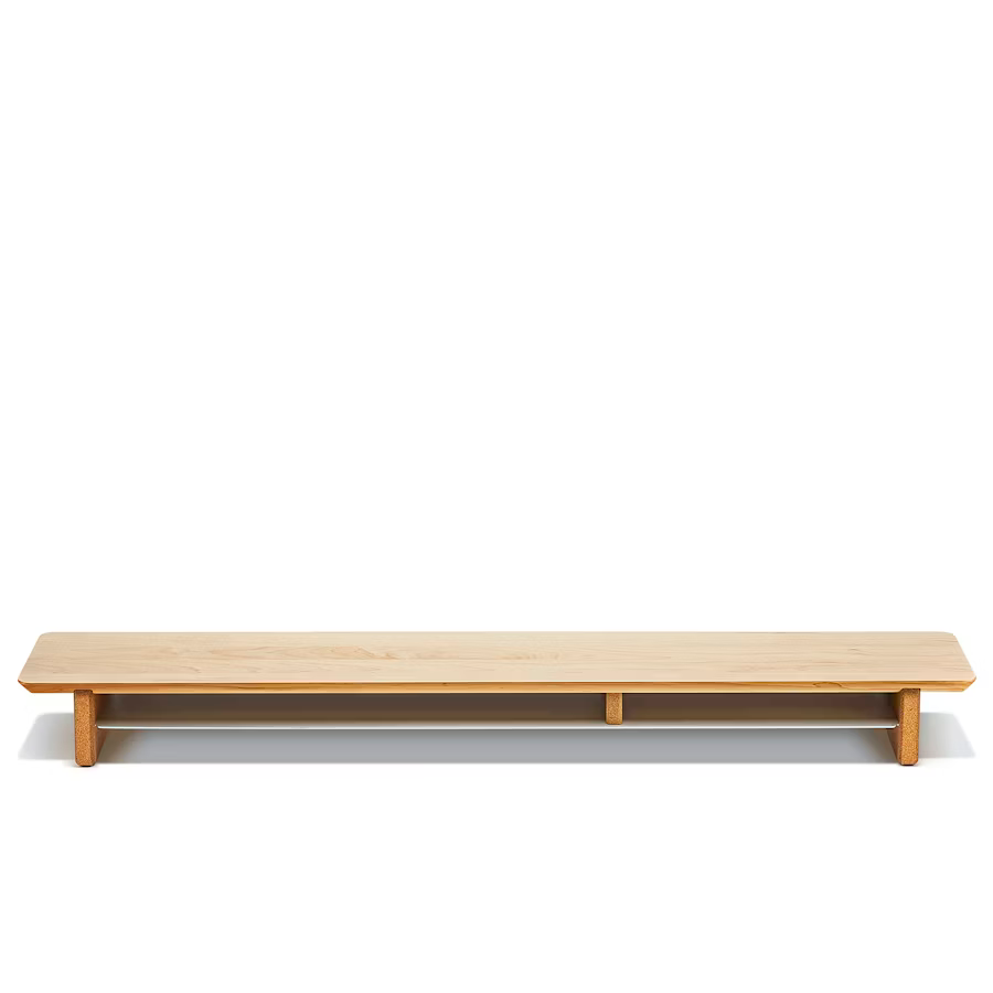 Solid Maple Desk Shelf | Modular Ergonomic Monitor Riser