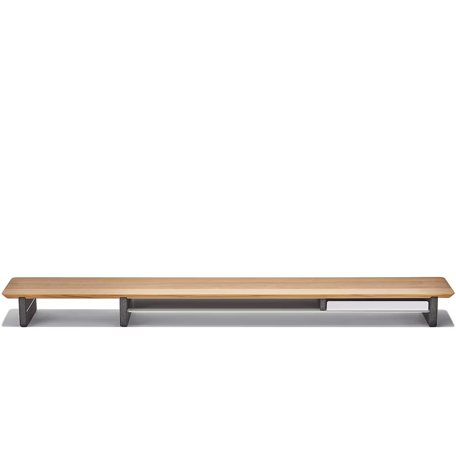 Solid Oak Desk Shelf | Modular Ergonomic Monitor Riser