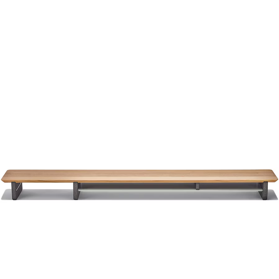 Solid Oak Desk Shelf | Modular Ergonomic Monitor Riser