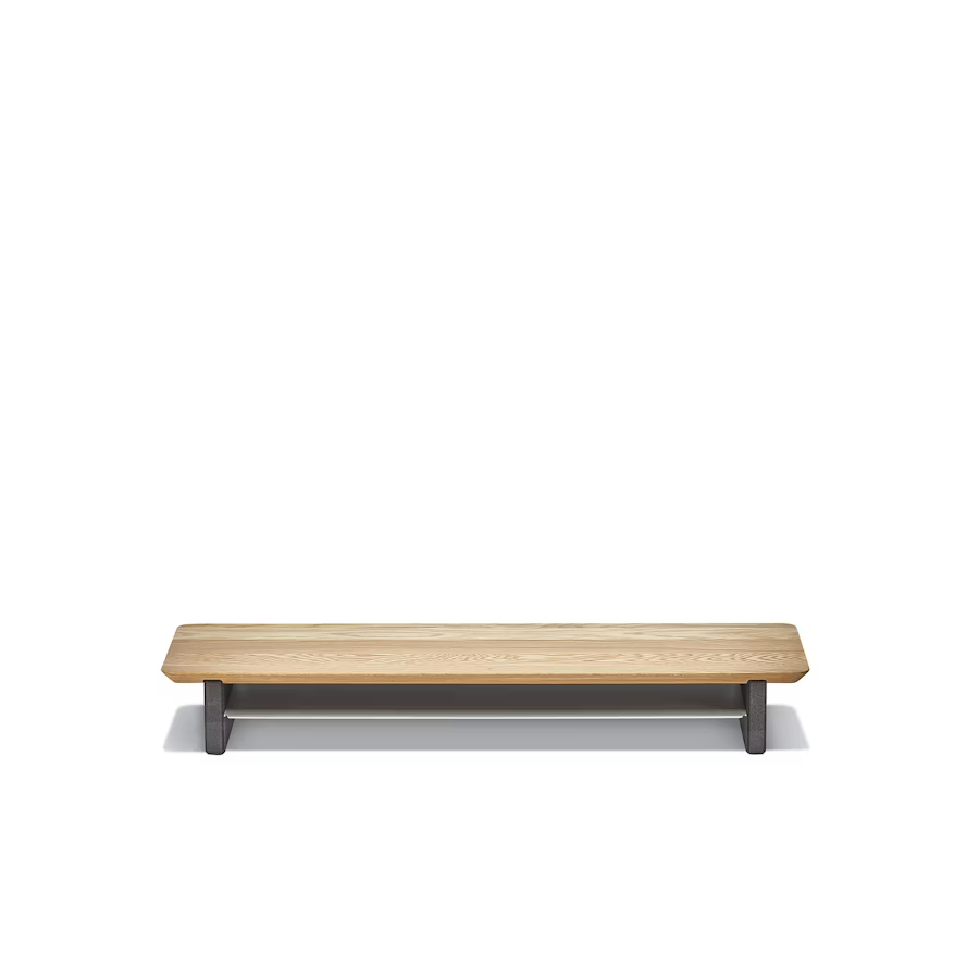 Solid Oak Desk Shelf | Modular Ergonomic Monitor Riser