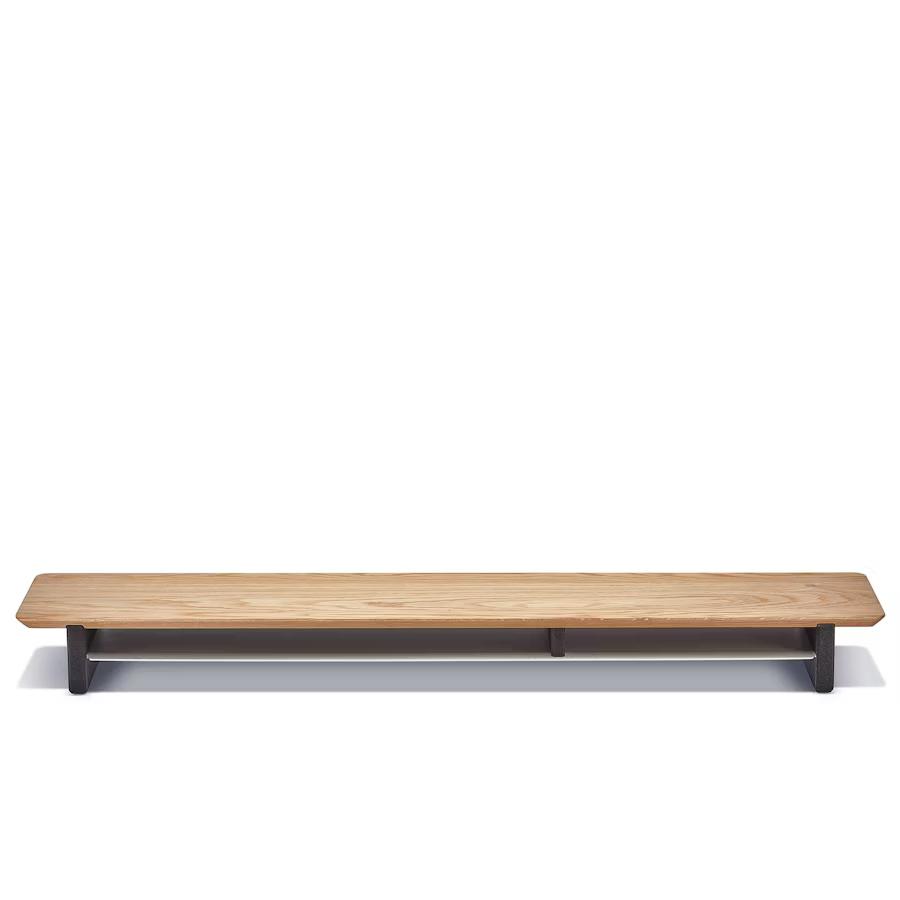 Solid Oak Desk Shelf | Modular Ergonomic Monitor Riser