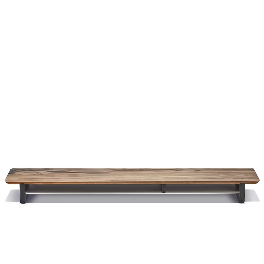 Solid Walnut Desk Shelf | Modular Ergonomic Monitor Riser