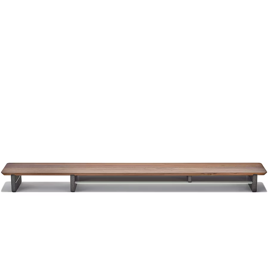 Solid Walnut Desk Shelf | Modular Ergonomic Monitor Riser