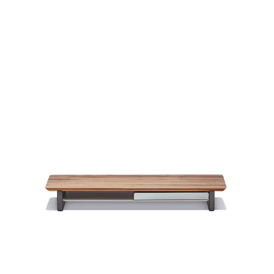 Solid Walnut Desk Shelf | Modular Ergonomic Monitor Riser