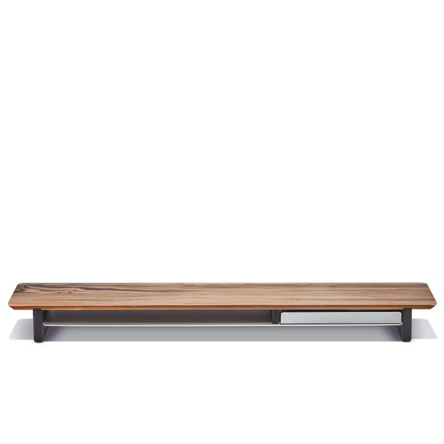 Solid Walnut Desk Shelf | Modular Ergonomic Monitor Riser