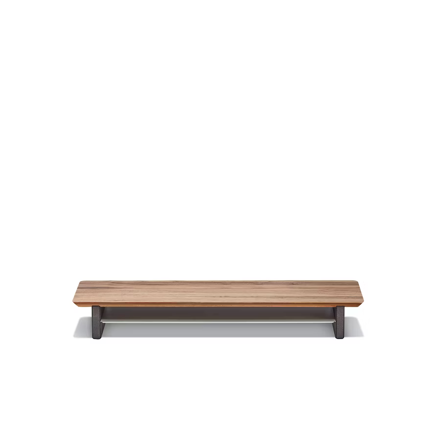 Solid Walnut Desk Shelf | Modular Ergonomic Monitor Riser