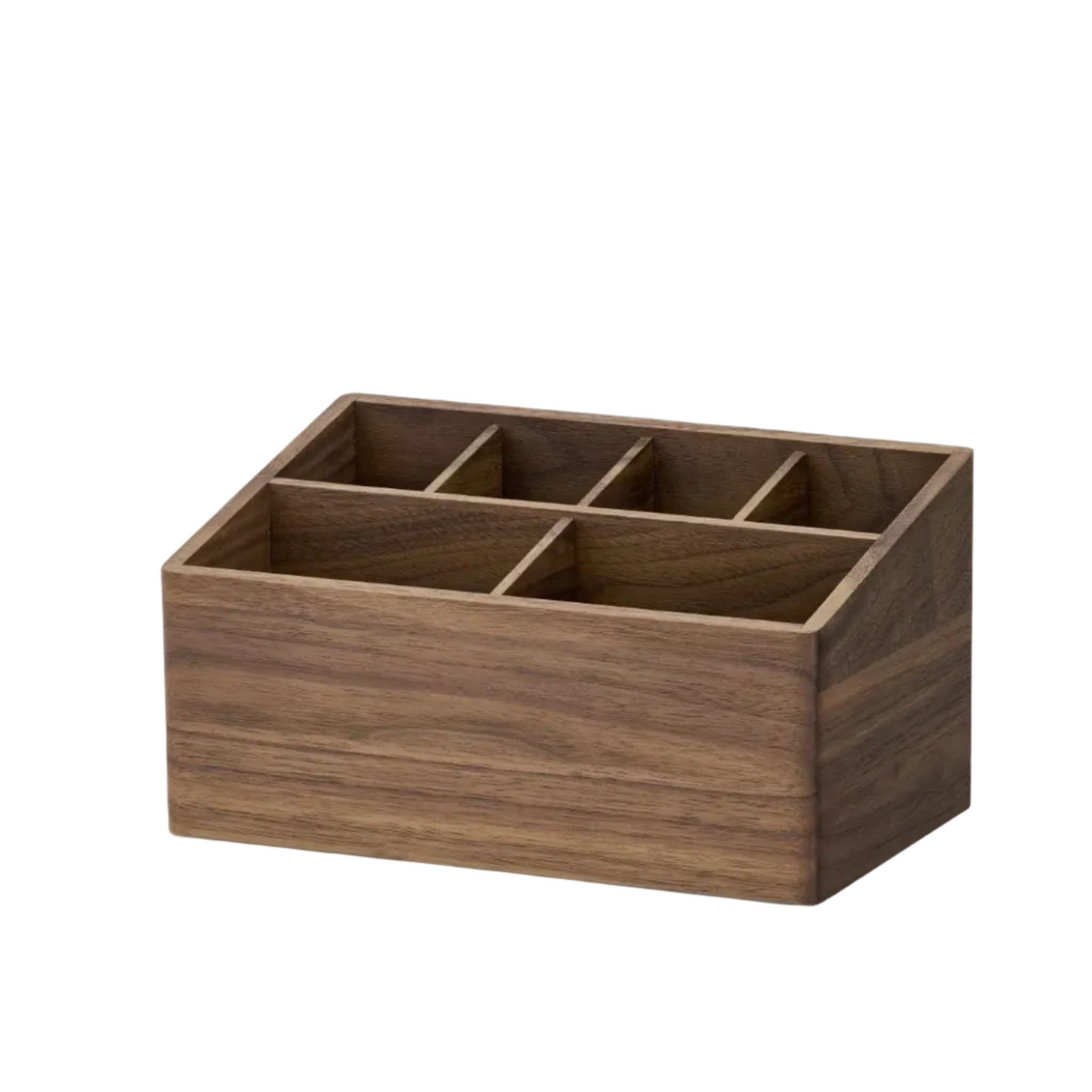 Desk Organizer | Solid Wood Multi-Compartment Stationery Caddy