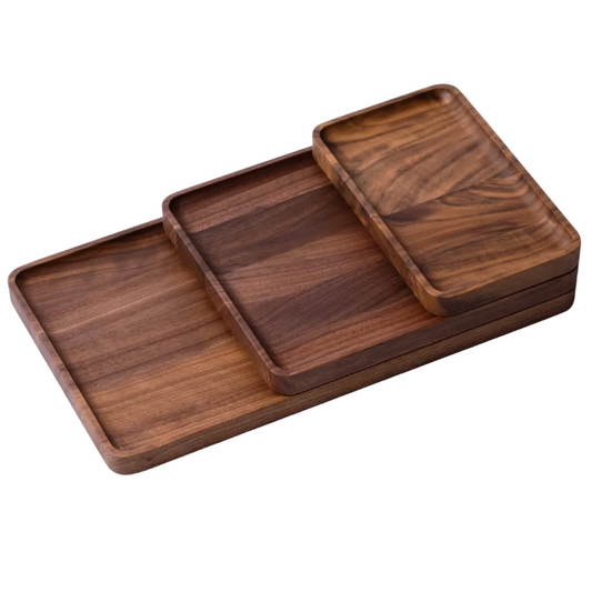 Wooden Catchall Tray | Solid Walnut Modular Organizer