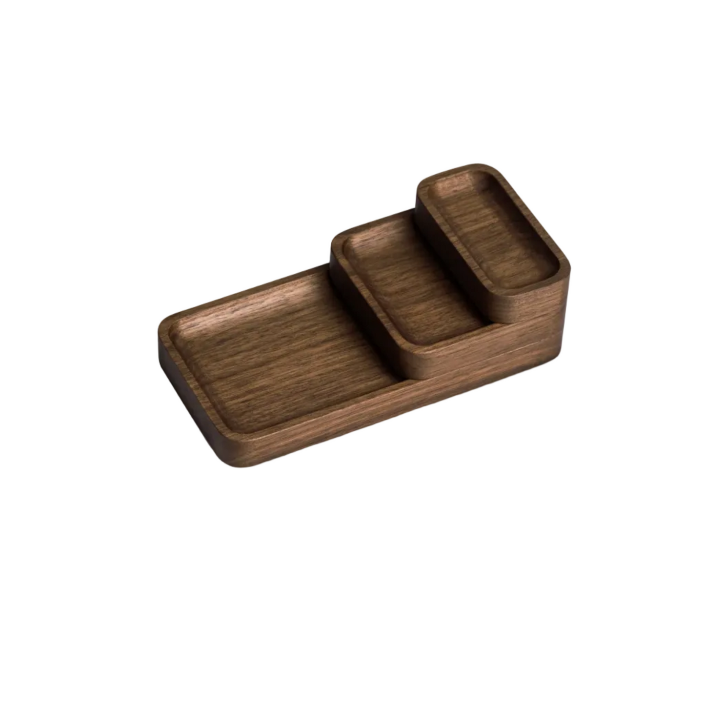 Catchall Tray Mini | Solid Black Walnut Desktop Organizer