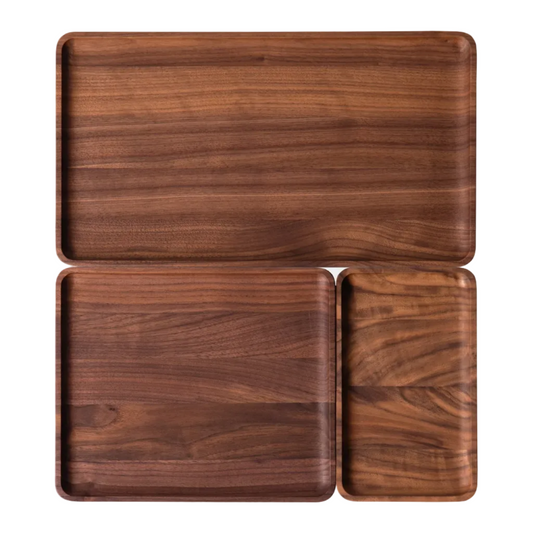 Wooden Catchall Tray | Solid Walnut Modular Organizer