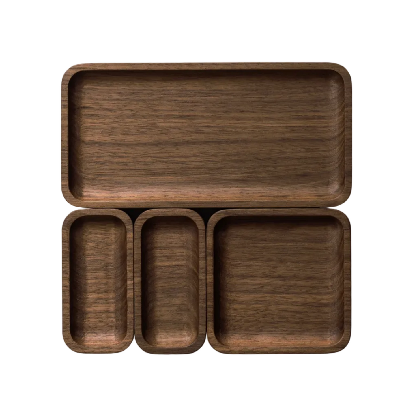 Catchall Tray Mini | Solid Black Walnut Desktop Organizer