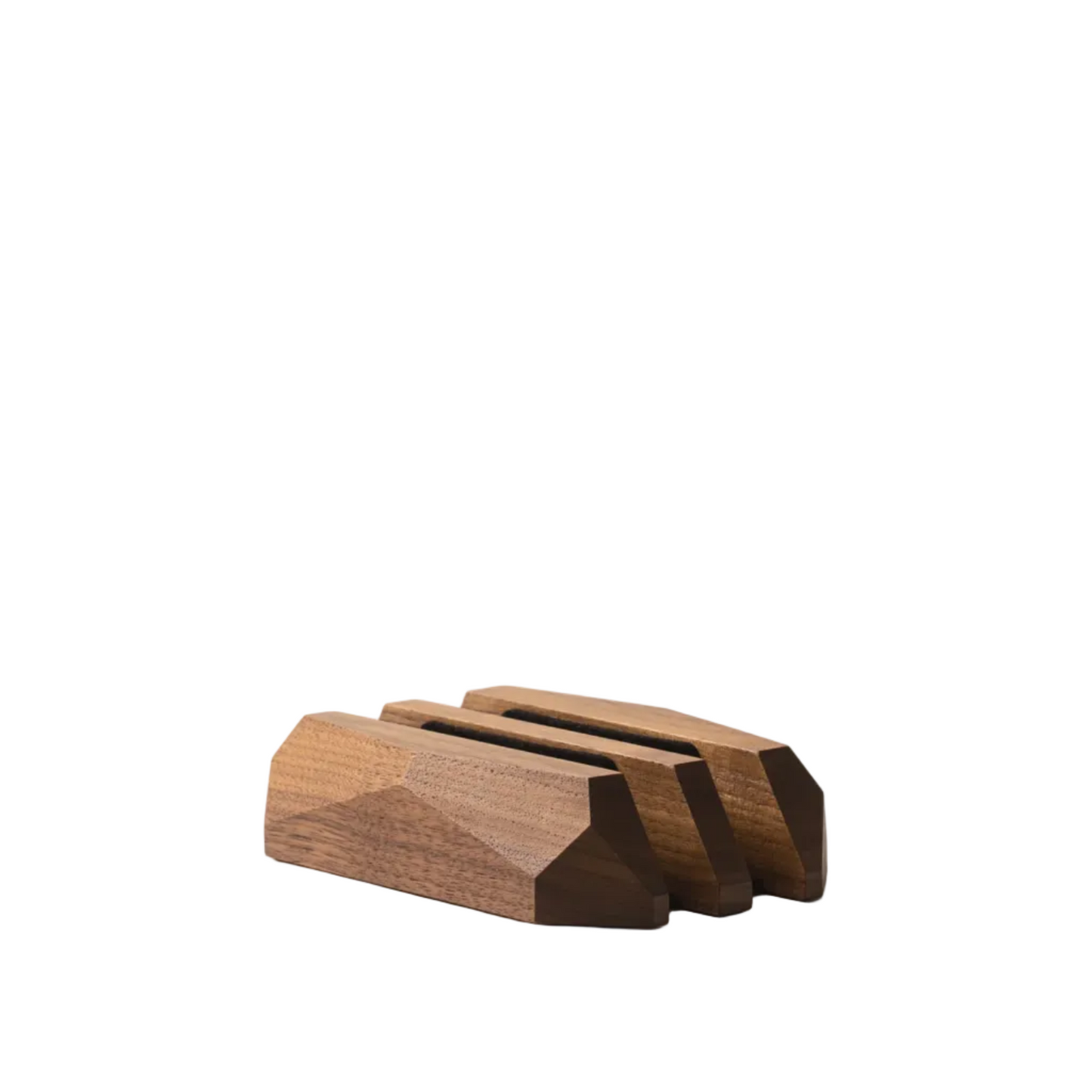 Dual Vertical Laptop Stand | Solid Walnut & Steel
